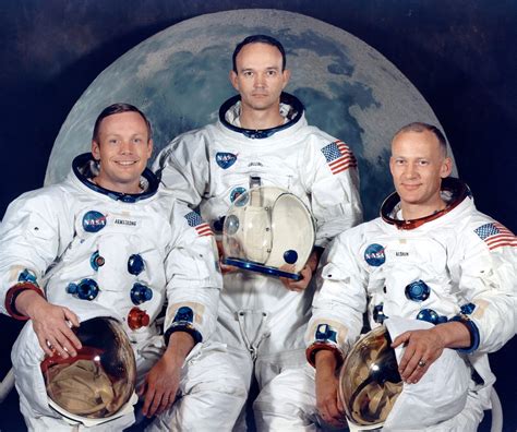 Ilustración de los astronautas del Apolo XI