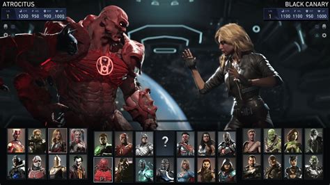 Comparativa de personajes de Injustice 2