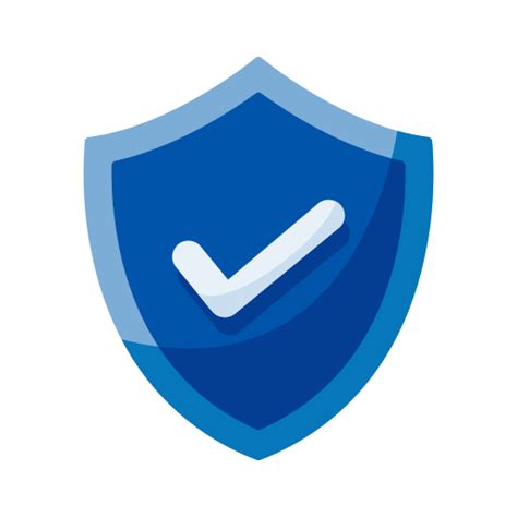 Icono de escudo de seguridad en una aplicación móvil