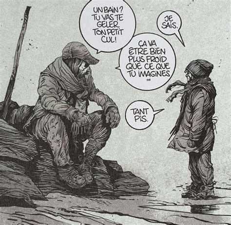 Retrato de Manu Larcenet dibujando