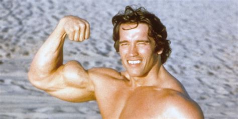 Arnold Schwarzenegger en su juventud como culturista