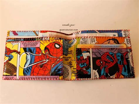 Cartera de papel comic terminada