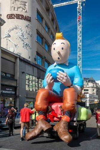 Graffiti de Tintín en Bruselas