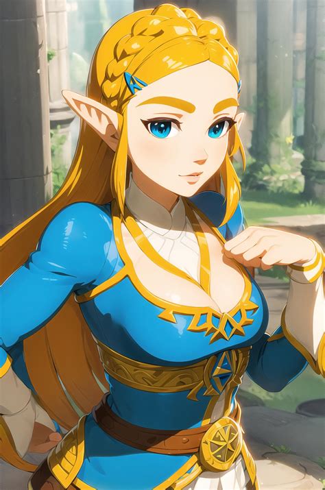 Princesa Zelda en pose sugerente