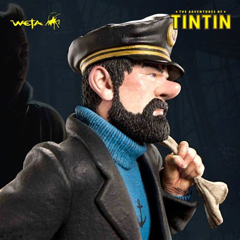 Figuras de Tintín, Milú y el Capitán Haddock en el Museo del Cómic