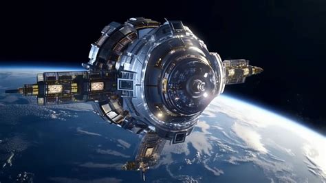 imagen de una nave espacial a la deriva en el espacio