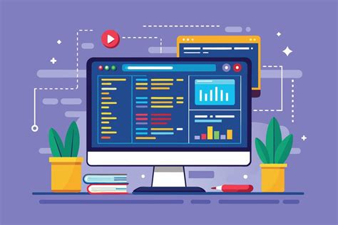 Un monitor de ordenador mostrando código y gráficos.
