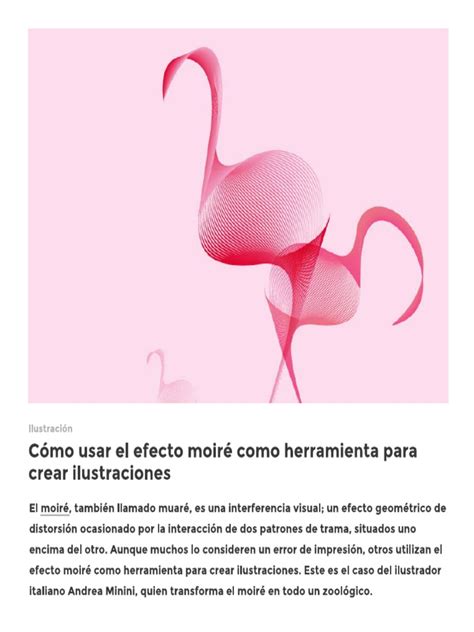 Ilustración artística utilizando el efecto moiré