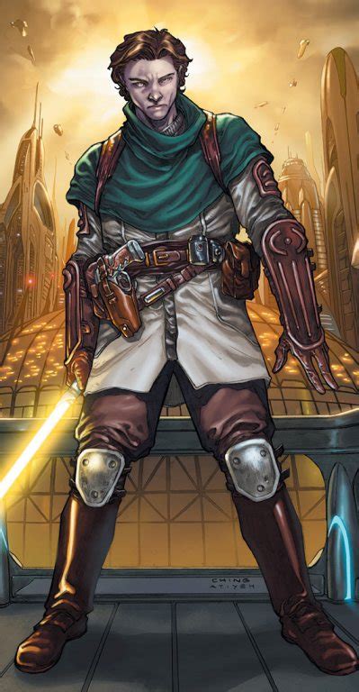 Zayne Carrick huyendo de los Jedi