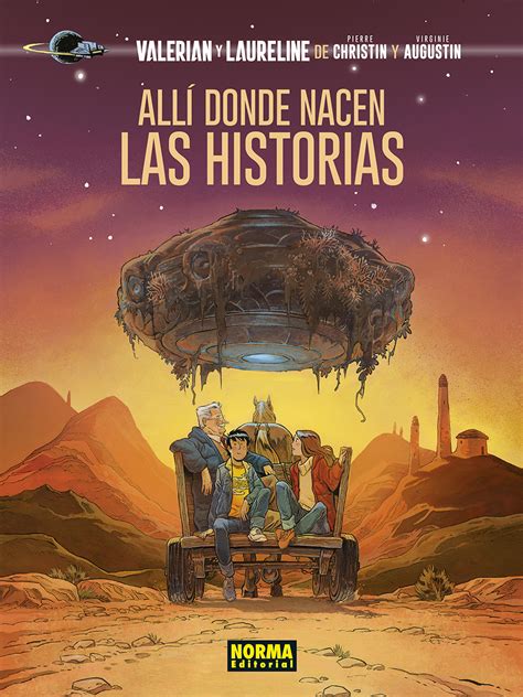 Ilustración de Valérian y Laureline en una nave espacial