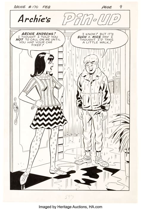 Ejemplo de pin-up de Dan DeCarlo