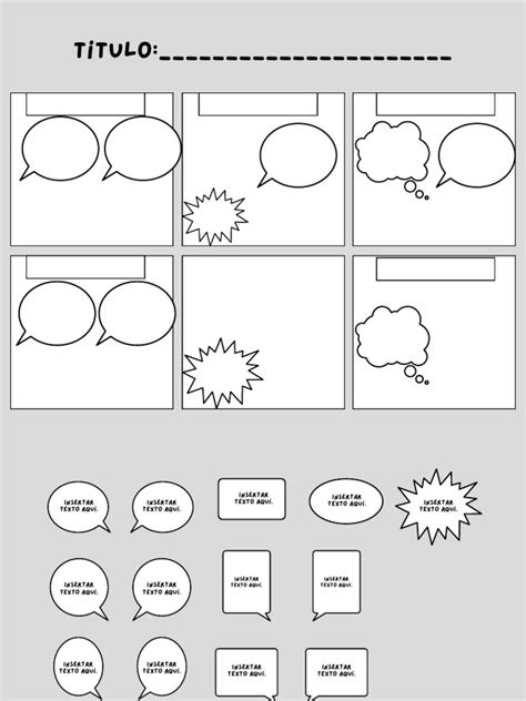Viñetas de cómic en blanco y negro