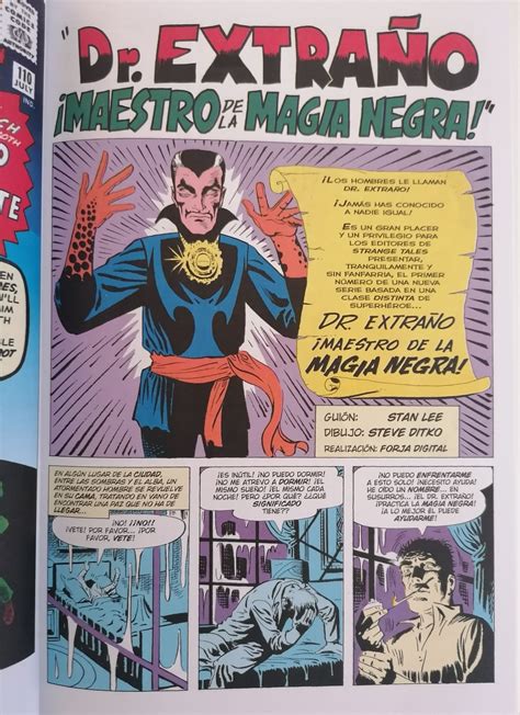 Ilustración de Doctor Extraño en un entorno místico
