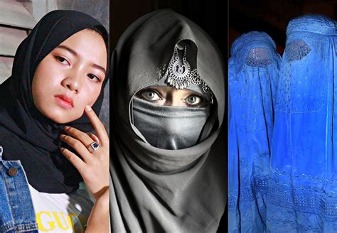 Infografía comparando la vestimenta occidental y el hiyab