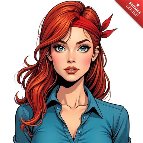 Ilustración de personajes de cómic