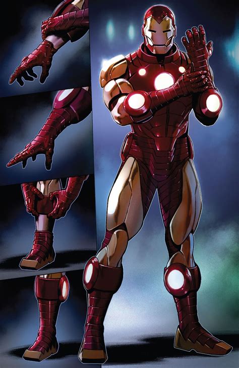 Arte conceptual de Adi Granov para la armadura de Iron Man