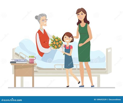 Kim Dan visitando a su abuela en el hospital