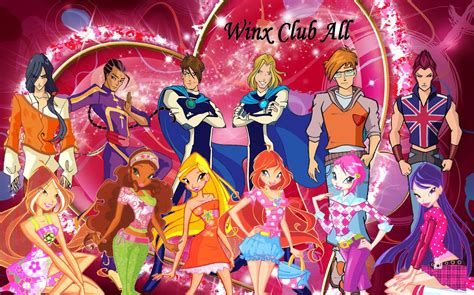 Ilustración de las Winx Club y los Especialistas