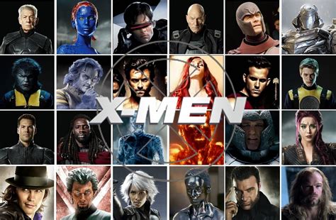 Personajes X-Men en acción