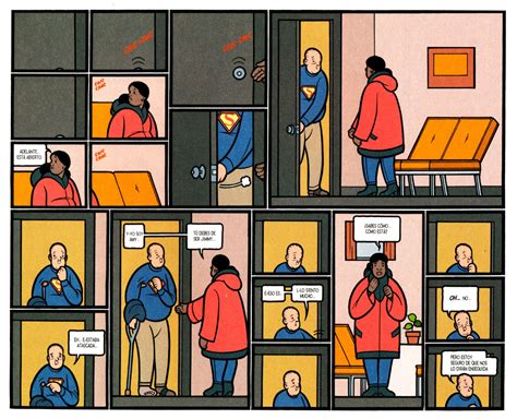 Ejemplo de viñetas de Chris Ware con su estilo característico