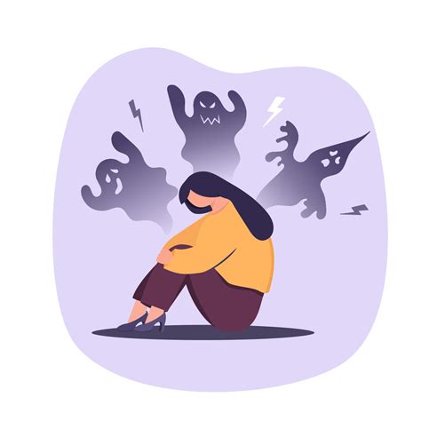 Ilustración de un personaje enfrentando sus miedos internos