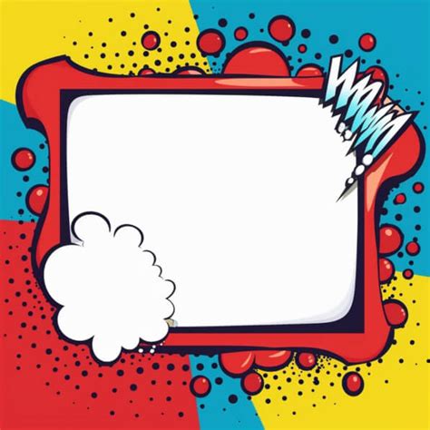 Marco de bocadillo de cómic con una imagen insertada