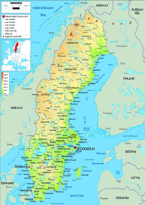 Mapa de Fjällbacka, Suecia