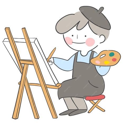 Ilustración de un artista dibujando un cómic en una plantilla vacía