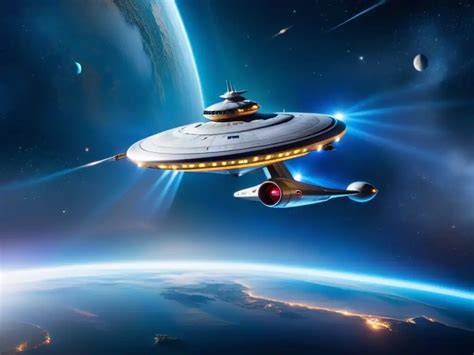 Una nave espacial surcando el vacío del espacio.