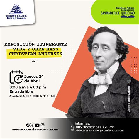 Infografía sobre la vida y obra de Hans Christian Andersen