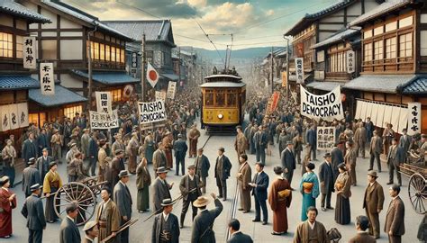 Ilustración de escena de una novela de la época Taisho