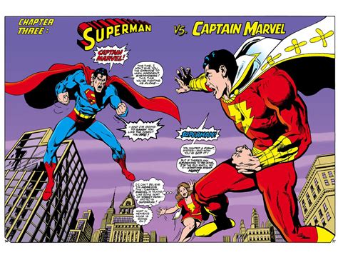 Comparativa visual: Superman vs. Capitán Marvel (Shazam)
