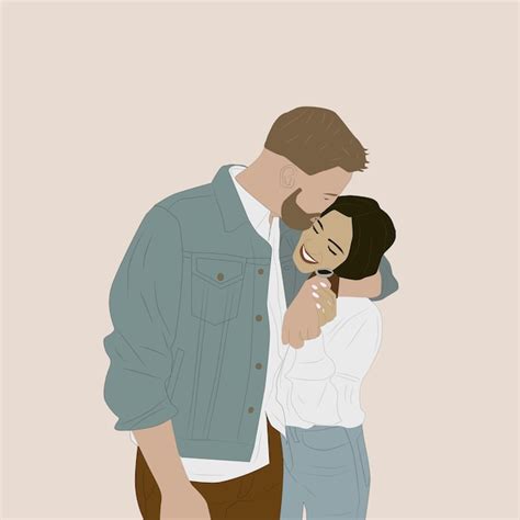 Ilustración de una pareja de artistas de 