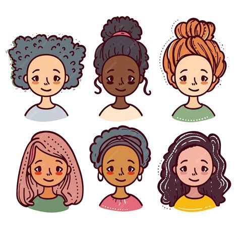 Ilustración de personajes con estilos variados y soluciones creativas para dibujar manos y cabello