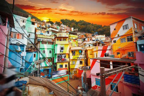 Ilustración de una favela de Río de Janeiro