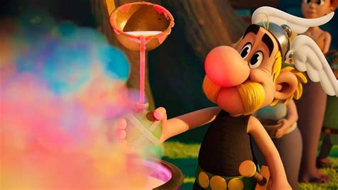 Ilustración de Astérix y Obélix brindando con vino.