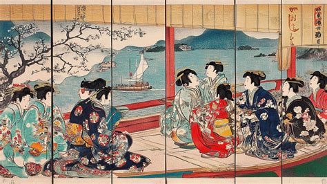 Ejemplo de una estampa japonesa tradicional