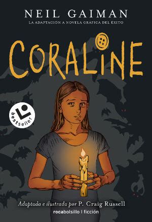 Portada del libro Coraline de Neil Gaiman