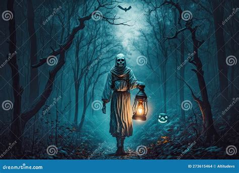 Ilustración de Bella recogiendo una rosa en un bosque oscuro