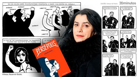 Ilustración de Marjane Satrapi de niña con velo