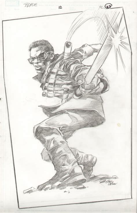Gene Colan dibujando a Blade