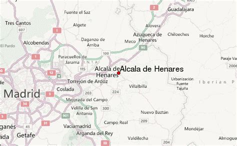 Mapa con la ubicación de Alcalá de Henares