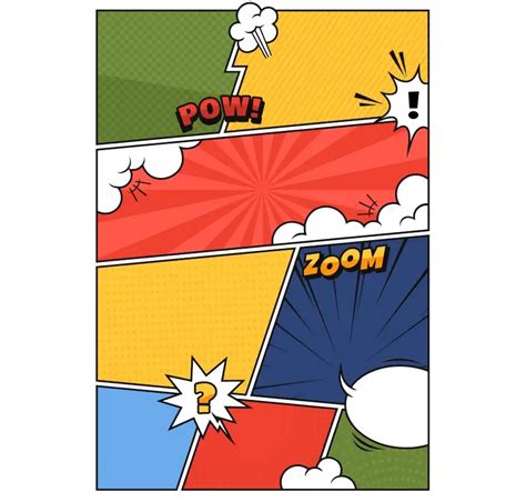 Ilustración de una viñeta de cómic y una página de novela gráfica.