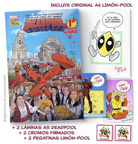 Salva Espín dibujando Deadpool