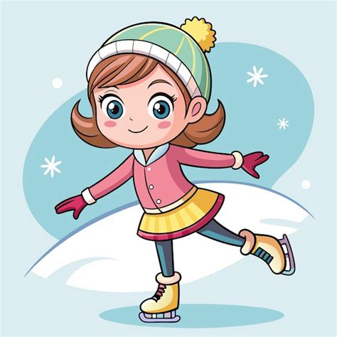Ilustración de chicas patinando