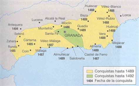Mapa de la Guerra de Granada
