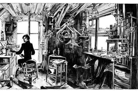 Victor Stone en el laboratorio de su padre antes del accidente