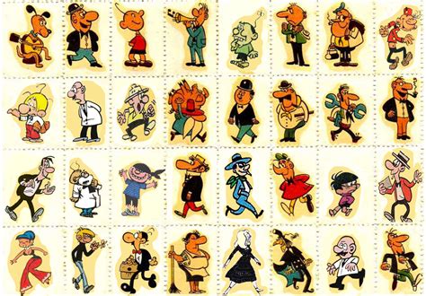 Ilustración de varios personajes de cómic