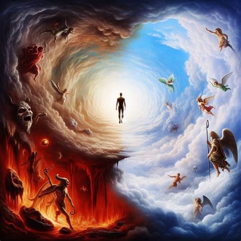 Representación del Infierno y la salida de Lucifer.