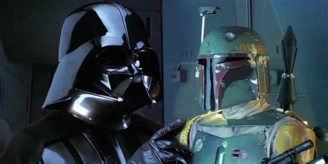 Ilustración de Boba Fett luchando contra Darth Vader